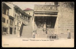 AK Estavayer, Fontaine sous la Terrasse de l`Eglise